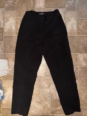 Dynamite Black High-Waist Tapered Pants